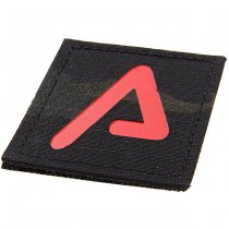 Agency Arms Premium Laser Cut Patch Red A - Multicam Black