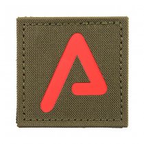 Agency Arms Premium Laser Cut Patch Red A - Ranger Green