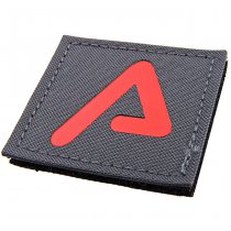 Agency Arms Premium Laser Cut Patch Red A - Wolf Grey
