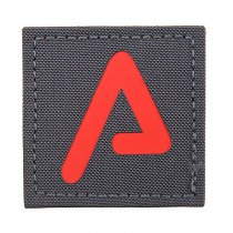 Agency Arms Premium Laser Cut Patch Red A - Wolf Grey