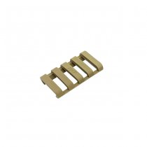 B&T Short Skeleton Rubber Rail Cover - Tan