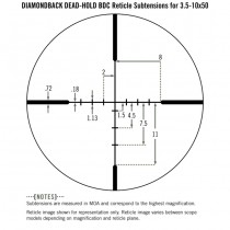 VORTEX Diamondback 3.5-10x50 Riflescope Dead-Hold BDC Reticle - MOA 5