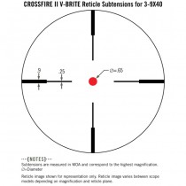 VORTEX Crossfire II 3-9x40 Riflescope V-Brite Reticle - MOA 5