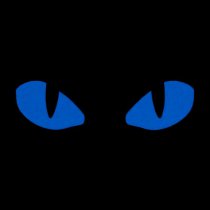M-Tac Blue Tiger Eyes Laser Cut Patch - Multicam