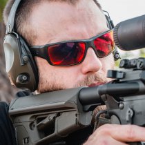 Magpul Ascent Black Frame / Gray Lens/Red Mirror - Polarized