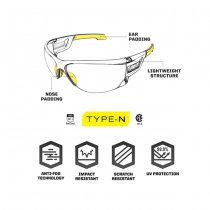 Mechanix Wear Tactical Glasses Type-N Amber Lens - Amber