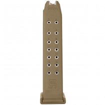 Glock Magazine 17rds Orange Follower G17 / 17L / 19 / 26 / 34 / 45 - Coyote
