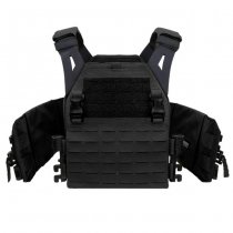 Warrior Laser Cut LPC Low Profile Carrier Solid Sides V1 - Black - M