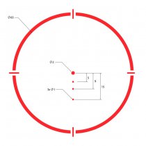 Sig Sauer ROMEO4H 1x20mm Ballistic Circle QuadPlex Reticle