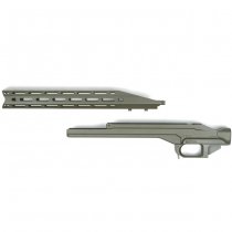 KRUK Aluminum Chassis & Handguard Howa 1500 Long Action - Olive