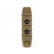 KRUK 5 Slots Picatinny Rail Side Bevels M-LOK - Coyote