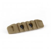 KRUK 5 Slots Picatinny Rail Side Bevels M-LOK - Coyote