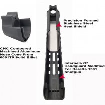 GG&G Beretta 1301 Magpul Zhukov Handguard - Black