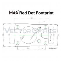 Vector Optics Frenzy Red Dot MAG Footprint Pistol Mount Adapter G17