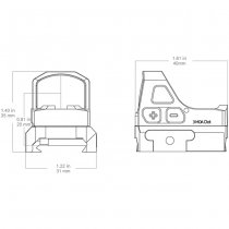 Vector Optics Frenzy-S 1x17x21 GenII Red Dot Sight