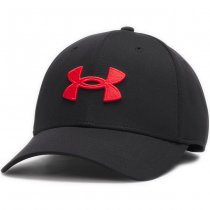 Under Armour Mens Blitzing Low Stretch Fit Cap - Black / Red