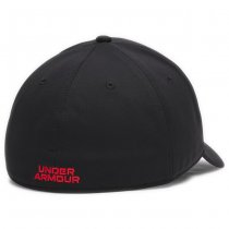 Under Armour Mens Blitzing Low Stretch Fit Cap - Black / Red - M/L
