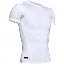 Under Armour Mens Tactical HeatGear Compression T-Shirt - White - XL