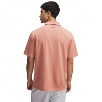 Under Armour Tech Polo - Canyon Pink / Pitch Grey - 2XL