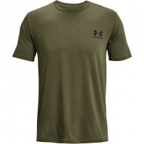 Under Armour Sportstyle Left Chest Short Sleeve Shirt - Marine OD Green - S