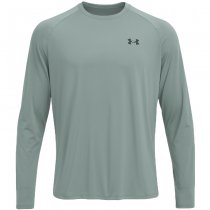 Under Armour Mens Tech 2.0 Long Sleeve - Silica Green / Black - XL