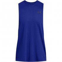 Under Armour Mens Sportstyle Left Chest Cut-Off Tank - Royal - L