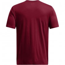 Under Armour Mens Team Issue Wordmark Short Sleeve - Cardinal / Dark Maroon - 3XL