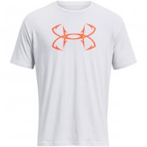 Under Armour Fish Hook Logo T-Shirt - Grey / Orange