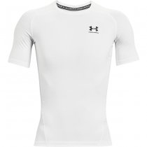 Under Armour Mens HeatGear Compression Short Sleeve - White - L