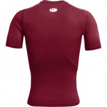 Under Armour Mens HeatGear Compression Short Sleeve - Cardinal - 2XL