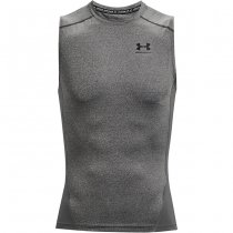 Under Armour Mens HeatGear Compression Sleeveless - Carbon Heather - S