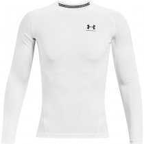 Under Armour Mens HeatGear Compression Long Sleeve - White - L