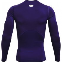 Under Armour Mens HeatGear Compression Long Sleeve - Purple - M