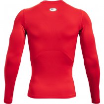Under Armour Mens HeatGear Compression Long Sleeve - Red - 2XL