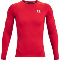 Under Armour Mens HeatGear Compression Long Sleeve - Red - 3XL