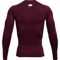 Under Armour Mens HeatGear Compression Long Sleeve - Maroon - XL