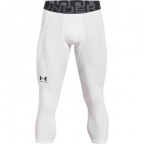 Under Armour Mens HeatGear Compression 3/4 Leggings - White