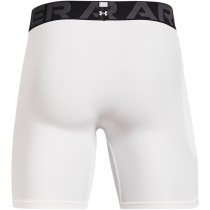 Under Armour Mens HeatGear Compression Shorts - White - 3XL