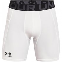 Under Armour Mens HeatGear Compression Shorts - White - M