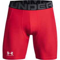 Under Armour Mens HeatGear Compression Shorts - Red - L
