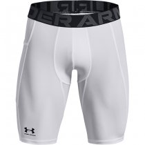 Under Armour Mens HeatGear Pocket Long Shorts - White