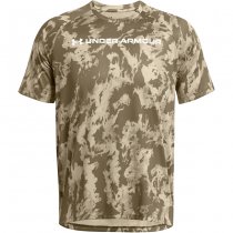 Under Armour Mens Tech ABC Camo Short Sleeve - Khaki Base - 3XL