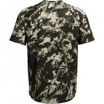 Under Armour Mens Tech ABC Camo Short Sleeve - Marine OD Green / White - XL