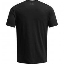Under Armour Mens Stacked Logo Fill T-Shirt - Black / Camel - S