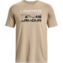 Under Armour Mens Stacked Logo Fill T-Shirt - City Khaki - XL