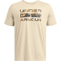 Under Armour Mens Stacked Logo Fill T-Shirt - Khaki