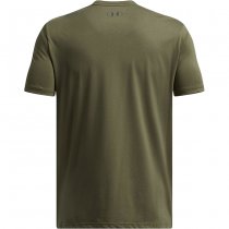 Under Armour Mens Stacked Logo Fill T-Shirt - Marine OD Green / Baroque Green - 2XL