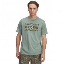 Under Armour Mens Stacked Logo Fill T-Shirt - Silica Green / Olive - 3XL