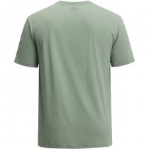Under Armour Mens Stacked Logo Fill T-Shirt - Silica Green / Olive - L
