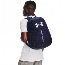 Under Armour Hustle Sport Backpack - Navy Blue / Navy Blue / Metallic Silver